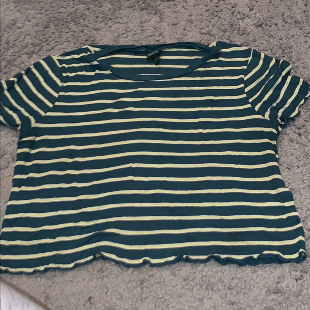 Green and Yellow Crop top